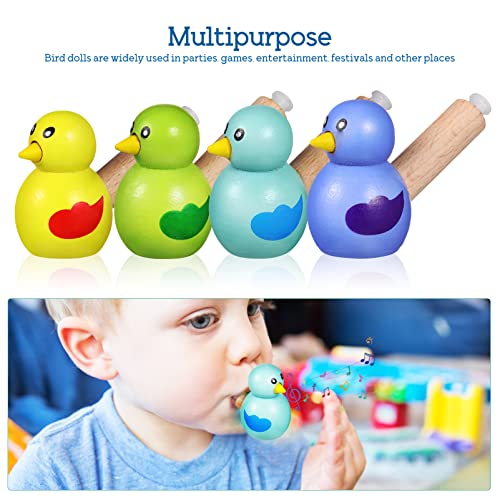 TOYANDONA Wooden Whistle Toys for Kids 7 Pcs Bird and Animal Shapes Educational Musical Toddler Whistles Lightweight Portable