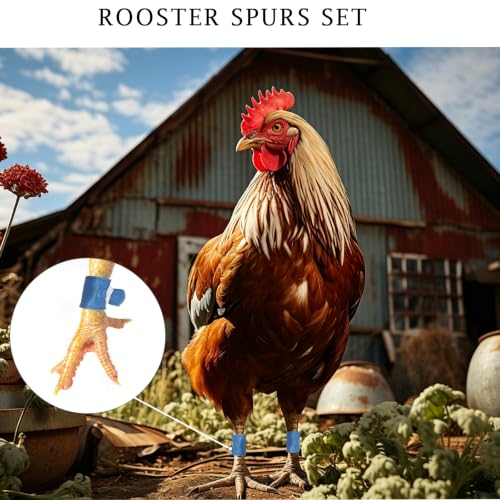 Gamefowl Supplies Chicken Leg Bands Rooster Booster Rooster Spur Covers Gallos De Pelea Accessories Chicken SaddleTie Cords for Gamefowl Accessories Leg Protect & Care