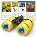 Toys for 3-7 Year Old Girl Boy: LET'S GO! Bird Watching Binoculars for Kids Ages 3 4 5 6 7 Year Old Girls Boys Outside Learning Toy for Kid Christmas Preschool Gift Toddler Binoculars Toy Stuffers - color: Yellow
