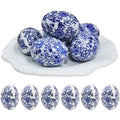 Handpainted Ceramic Eggs for Easter,The Choice, Easter, Halloween and Housewarming Decorative - Set of 6 Decorative Eggs（D） - size: D