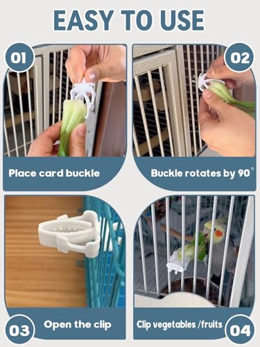 2 Pcs Bird Food Bowl Ceramic Bowls for Birds Small Parakeet Food Bowl Parrot Feeding Cups, Bird Cage Feede for Parakeets Conure Cockatiels Lovebird Budgie (Blue) - color: Blue
