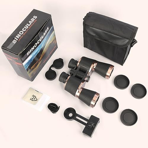 20x50 Binoculars for Adults, Binoculars HD High Powered Professionalfor Bird Watching Travel Stargazing Concerts Outdoor Sports-BAK4 Prism FMC Lens,Waterproof, Fogproof with Phone Adapter