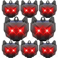 8 Pcs Solar Predator Light Nocturnal Animal Repeller Outdoor Coyote Deterrent Devices Light Sensor Animal Repellent for Chicken Coop Skunk Deer Fox Raccoon Cat Garden Yard Farm
