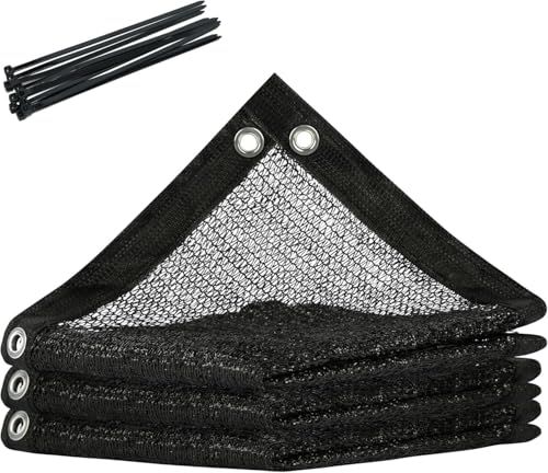 Royal Shade 4' x 2' Black 90% Shade Cloth Dog Kennel Shade Mesh Tarp Sunblock with Grommets for Dog Kennel Cover, Fence Privacy Screen, Greenhouse, Chicken Coop & Pet Playpen (We Make Custom Size) - color: Black, size: 0 4' X 0 2'
