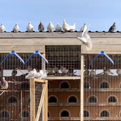 24Pcs Pigeon Supplies Set 6Pcs Plastic Pigeon Nest Bowl with 12Pcs Dove Rest Stand 6Pcs Round Coconut Fibre Pigeon Nest Mat for Parakeet Chicken Pigeon Hatching Bedding Accessories