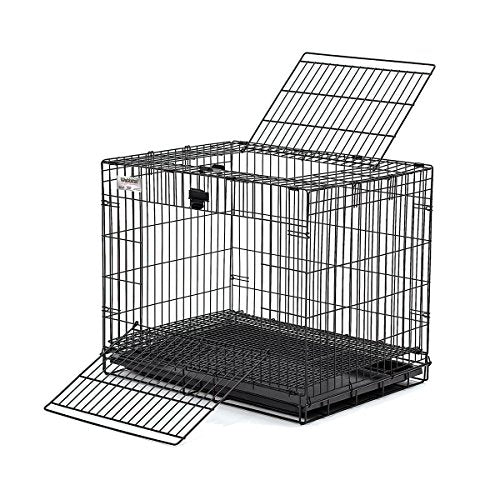 MidWest Homes for Pets Small Wabbitat Rabbit Cage, Grid Mesh Floor, Removable Tray, Top & Front Door Access, Rust Resistant Finish, No Tools Required - size: 25.0"L x 19.0"W x 20.0"H