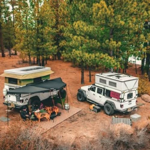 Premium RV Patio Mat Size 8' x 16' Made from Recycled Plastic for Camping - Thick 5 mm Heavy Duty, Waterproof, Reversible Rugs Recycled Polypropylene (8' x 16', Brown Diamond) - color: Brown Diamond, style: 8' x 16'
