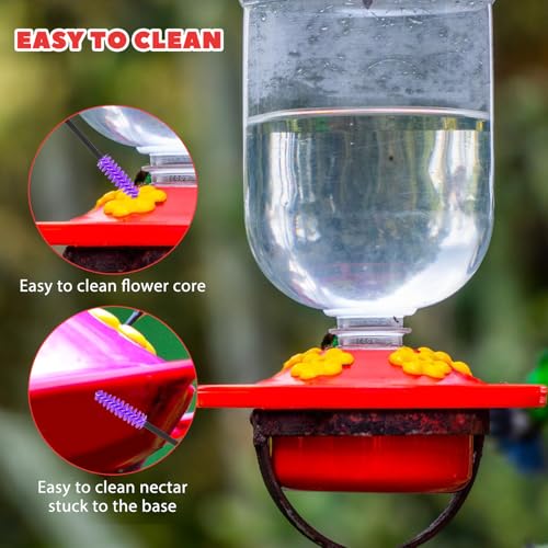 12Pcs Hummingbird Feeder Cleaning Brush, Mini Nylon Tube Brush Set Small Hummingbird Feeder Cleaner Brushes for Bottles Tubes Jars Bird Feeders