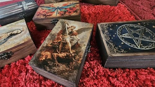 RK Collections Trinket Boxes Small Jewelry Keepsake Box (Saint Michael Archangel) - style: Saint Michael Archangel
