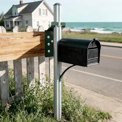 48 Pcs Green T-Post Bracket 3" | Post Mount Bracket for Signs, Fences, Mailboxes & Bird House Feeders - color: Green, size: 48 Pcs