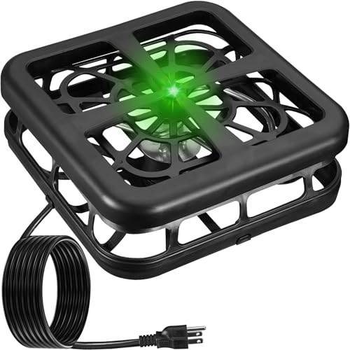 Aobiono Upgraded Pond Heater De-Icer with Light Indicator, Automatic Thermostatic Control 48°F On / 95°F Off, Keeps Ice Hole for Fish Koi Ponds, Stock Tanks, Bird Baths, 12 ft Cord (500W)