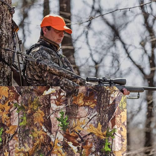 Hunting Tree Stand Blinds-Treestand Camo Blind Cover- Hunting Camouflage Ground Blinds with Zipper for Hunting Deer, Turkey (Frames Not Included)