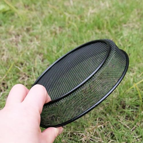 2pcs Metal Round Bird Feeders Tray, Wild Birds Seed Feeder Tray, Bird Mesh Tray Outdoor Accessory for Humming Feeder Station - color: Metal Tray*2