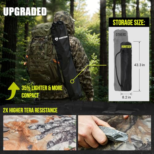 Portable Hunting Blind - 270°/288°/360°See Through with Floor Mat Dual Door - size: 270° See Through(2-3 Person)