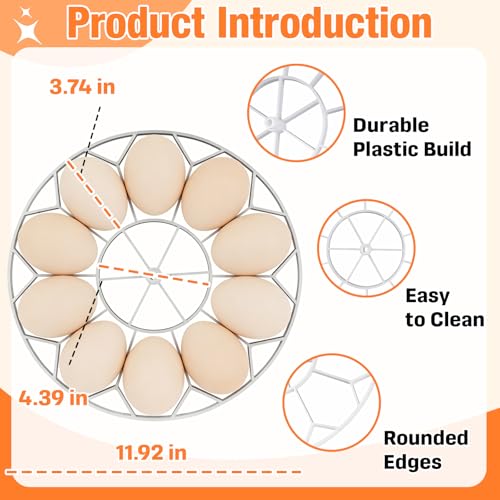 JGT360 Goose Egg Turner Tray Compatible with Nurture Right 360 Incubator | 10 Egg Capacity Large Goose Egg Turner Tray for Incubating Geese and Other Poultry, Smooth Turning Support, Premium Material