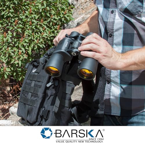 Barska Gladiator 10-30x50 Zoom Binoculars with Tripod Adaptor for Stargazing, Birding, Hiking, Sports, Travelling, Camping - style: 10-30x50 Ruby Lens