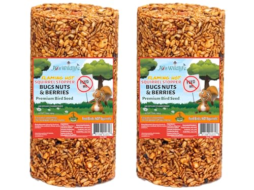 JCs Wildlife Squirrel Stopper Bugs Nuts & Berries Small Cylinder 1.5lbs (2-Pack) - size: 1 Count (Pack of 2)