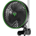 VIVOSUN AeroWave E6 Gen2 Grow Tent Oscillating Clip Fan, 6" Fan, 1-Pack | EC Motor, Smart Wifi Control, Local Timer, 10 Dynamic Wind Speeds, US Patented Clip, Weatherproof IP54 for Hydroponic Cooling - size: 1