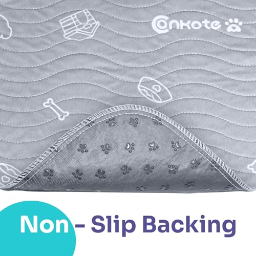 2 Pack Puppy Pee Pads Heavy Absorbency Washable for Dogs, Reusable Pee Pads | Non-Slip Waterproof Pet Training Pads for Puppy Playpen, Crate, Whelping Box, 18"x24" - size: 18x24 Inch (Pack of 2）