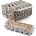 MT Products Natural Pulp Jumbo Egg Cartons 1 Dozen - Disposable Egg Storage Container (Pack of 15) - Made in the USA - size: Jumbo