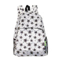 ECO CHIC Hiking Lightweight Packable Backpack - Foldable Daypack for Travel & Hiking & Outdoor Adventures - Waterproof Backpack from Recycled Materials (Bumble Bees Grey) - color: Bumble Bees Grey
