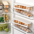 WACOI Auto Rolling Fridge Egg Organizer, Space Saving Eggs Dispenser for Refrigerator Storager, Home Egg Holder, 1 pack - size: 1 Pack