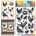 CHGCRAFT Realistic Chicken Clear Stamps Egg Transparent Stamps Farm Silicone Clear Stamp Seals for DIY Scrapbooking Photo Album Decoration, 4.3×6.3 inch - style: Realistic Chicken