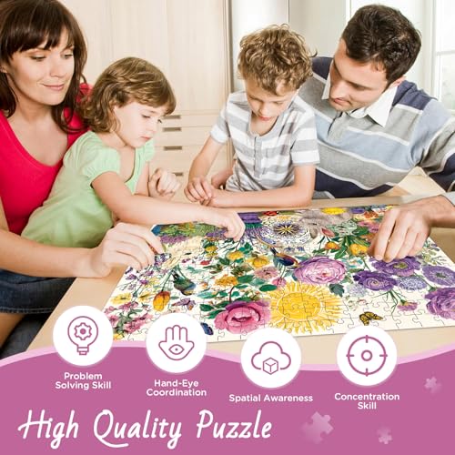 300 Pieces Jigsaw Puzzles for Adults, Garden and Rabbit Jigsaw Puzzle - style: Garden and Rabbit