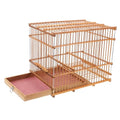 Hemoton Portable Lightweight Bamboo Bird Cage for Small Parrots Eco-Friendly Handwoven Bird Carrier with Unique Design for Travel and Outdoor Use
