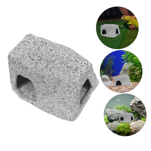 GALPADA Betta Fish Decor Stackable Rocks Aquarium Shelter for Shrimp Lizards Betta Durable Stone Ornaments Mimicking Natural Caves for Versatile Use Fish Tanks