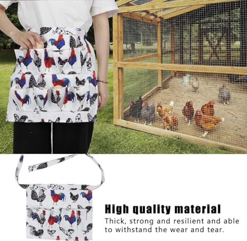 Egg Collecting Apron with 12 Deep Pockets for Chicken for Housewife Holding Farmhouse Chicken Duck Goose Eggs