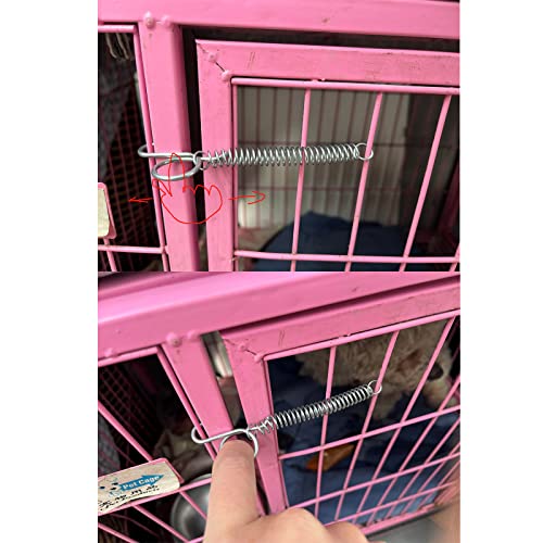 10-Pack Spring Latch Hook Cage Lock for Cat Bird Rabbit Parrot | secure snap closure, parrot and large bird fit, rust-resistant metal, easy wire install, universal cage compatible