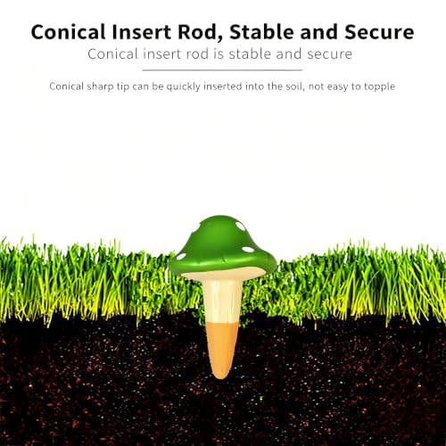 4PCS Terracotta Self Watering Spikes, Mushroom Shaped Self Watering Globes | Automatic Plant Waterer Outdoor&Indoor Use, Vacation Clay Watering Devices System, Slow Release Self Watering Planter Insert - color: Mushrooms Set (Pack of 4)