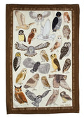 The Unemployed Philosophers Guild Owl Towel - 100% Cotton Bird Themed Novelty Kitchen Dish Towel Featuring 24 Different Owls, 18" x 25.5"