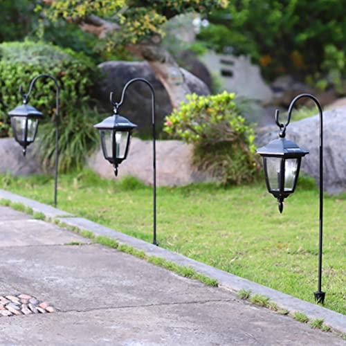 BESPORTBLE 24Inch Shepherd Hooks: 4 Pack Garden Bird Feeder Stand Heavy Duty Shepards for Lanterns Planting Hanger Weddings Decor