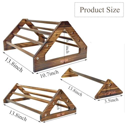 Chicken Perch 3 Pack Chick Toys Wooden Roosting Bar Chicken Coop Accessories for Brooder Training Perch for Baby Chick, Bird Parrot Easy to Assemble and Clean