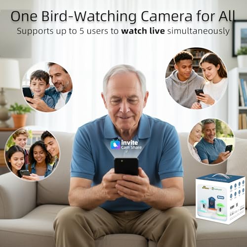 Smart Bird Feeder with Camera Solar Powered, 2.5K UHD Birdwatching Cam | with Free AI Bird Identification, Instant Notifications & Auto Video Capture, for Mom Dad Birdlovers, Brown - color: Brown