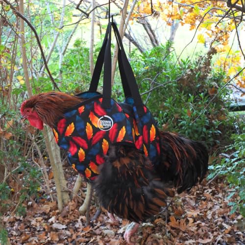 DOWN UNDER OUTDOORS Chicken Carrier Sling Holder Bag with Handle (Large) | Chicken Accessories for Foot Treatment, Medic, Leg Injuries, Bumblefoot, Poultry Farm Carrying, Transport, Three Sizes - size: 11.0"L x 1.0"W x 14.0"H