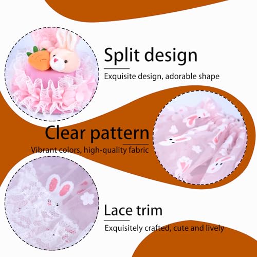 Summer Porch Goose Outfits – 23” Pink Dress Goose Statue Porch Goose Outfit | Cute Costume for Outdoor Garden Lawn Yard Decor - color: Pink Dress