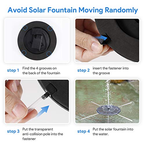 Solar Fountain Water Pump for Bird Bath, Floating Solar Powered Water Fountain Pump for Bird Bath, Garden, Pond, Pool, Outdoor (1.4W) - style: 1.4W