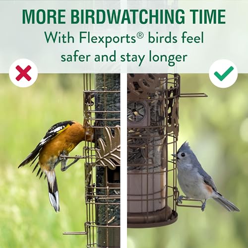 Perky-Pet Squirrel-Be-Gone Max Pinecone Bird Feeder with Flexports – 1.75 lb Capacity
