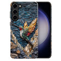 Compatible with Samsung Galaxy S23 Plus Case,Glossy Case All-Round Protection Shockproof Anti-Scratches TPU Cover,Cases for Man Woman-Hummingbird Stained Glass - color: Hummingbird Stained Glass, size: Galaxy S23 Plus