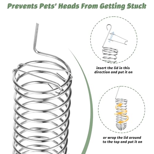2Pcs Rat Enrichment Toys Bird Food Holder Rat Parrot Foraging Toy | Stainless Steel, Hanging Rodent Toy, Fruit Vegetable Holder, Puzzle Toy, Slow Feeder, Parakeet Foraging