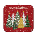 Christmas Kitchen Countertop Dish Drying Mat,Red Christmas Tree Snowflake Pattern Microfiber Kitchen Drying Mat, Washable Absorbent Countertop Xmas Winter Holiday Dish Mat Drainer,16x18In - color: christmas, size: 16" x 18"