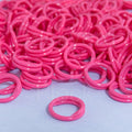 Pack Spiral Chicken Poultry Leg Bands Rings - #11 11/16" size - Pink Color