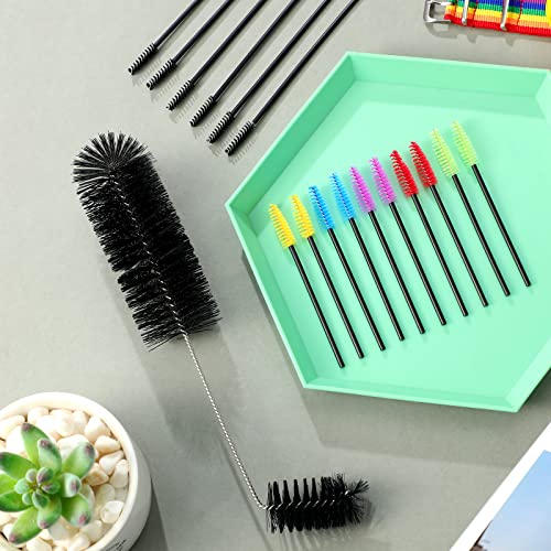 Hummingbird Feeder Cleaning Brush 19 Pieces 3 Size | Mini Nylon Double Headed 2 in 1, Hummingbird Brush Hard to Reach Places Tiny Cleaning Kit, Clean Water Cups and Bottles - color: Black