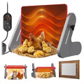 PETTEN 11"x14" Chick Heat Plate – 60W Energy Efficient Chicken Brooder Heater, Height & Angle Adjustable, 3 Temp Wired Remote, Stand/Wall Mount, for 35 Chicks, ETL Certified - size: 11*14inch