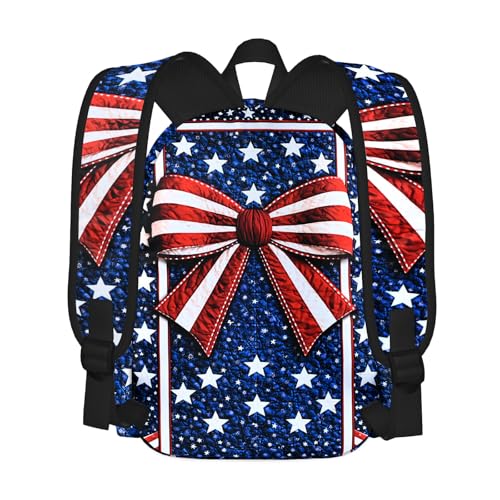American Flag Star Backpack School Backpack Teens Bookbag for Girls Boys Hiking Camping Travel Sports - color: Star