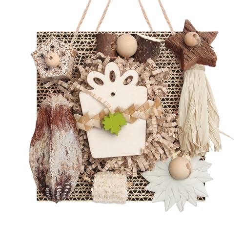Kyouki Bird Toys, Parakeet Toys, Parrot Toy, Conure Hanging Chewable Cardboard Foraging Suitable for Budgies, Cockatiels, Lovebirds, Sun Conures - and Other Small/Medium Parrots (Medium) - size: Medium