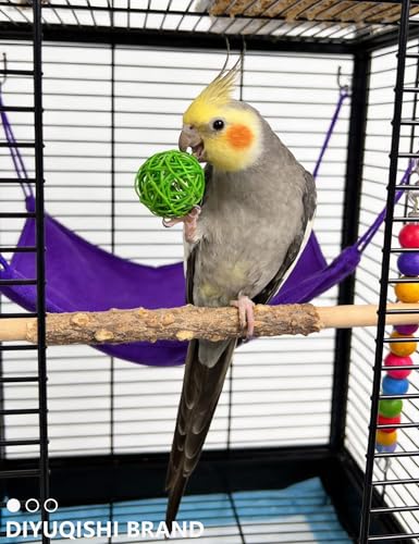 23-Pack Bird Toys Wicker Bell Balls Shaker Rattles | for Parakeets, Budgies, Cockatiels, Conures, Lovebirds